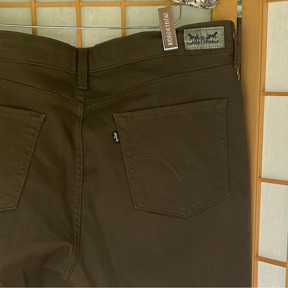 Levi’s Classic Mid Rise Dark Green Skinny Jean SZ 16 - Picture 9 of 11